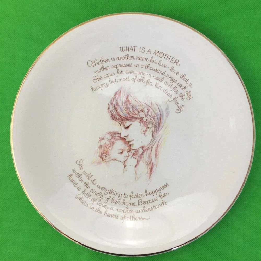 Vintage Staffordshire England Porcelain Plate 